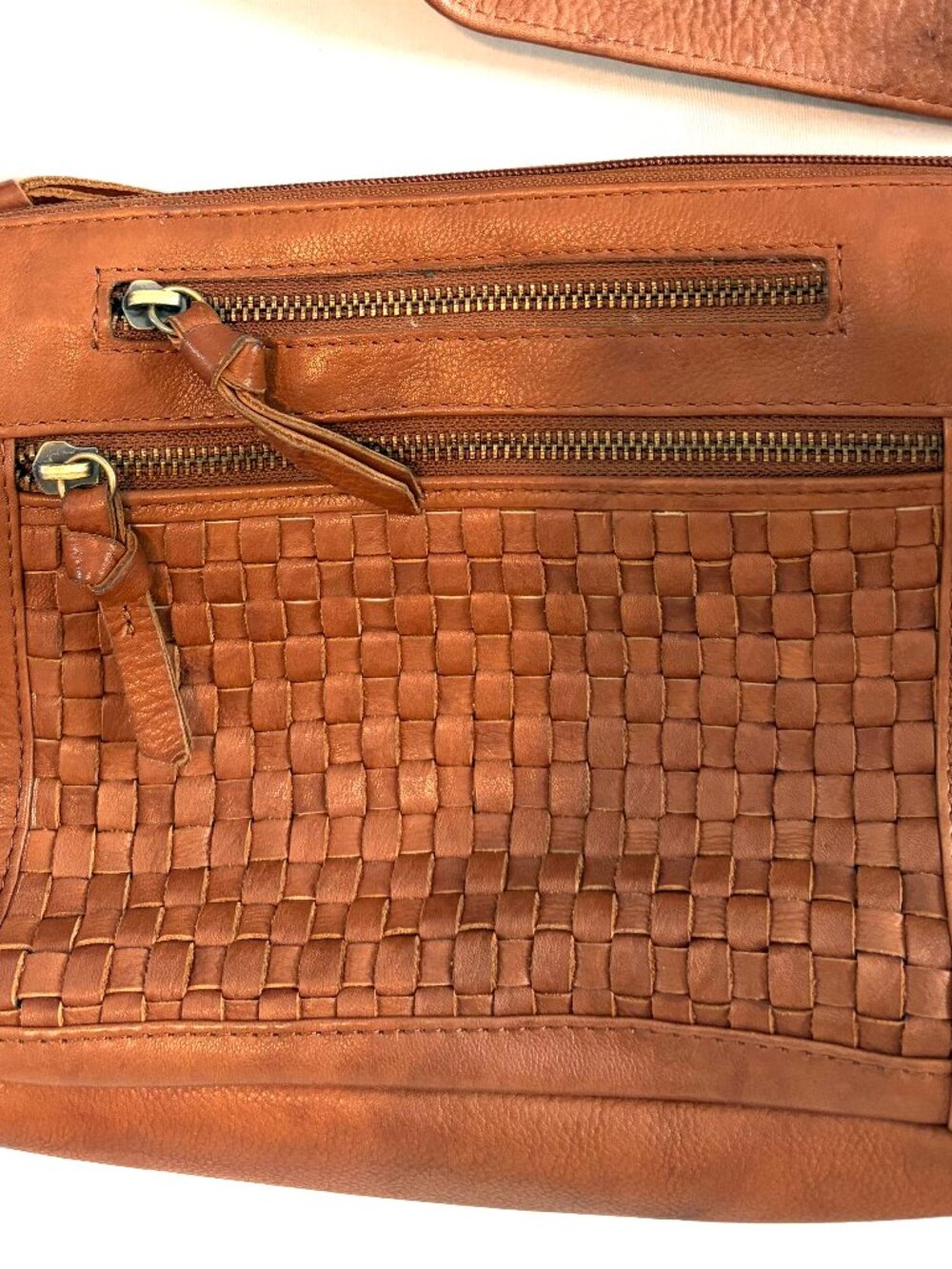 Great American Leather woven purse brown - Picture 3 of 9
